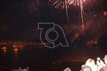 Espectáculo pirotécnico de Melenara (Foto Francisco Javier Santana y TA)